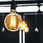 tilt shift lens photography of clear glass bulb