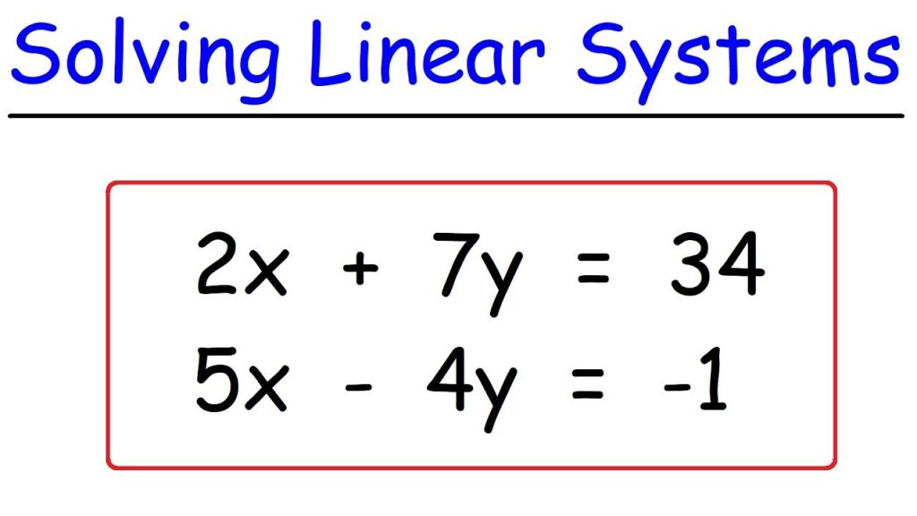 Linear Systems of Equations