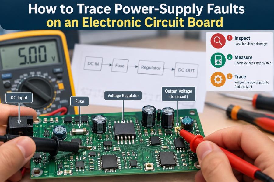 π§° How to Trace Power-Supply Faults on an Electronic Circuit Board