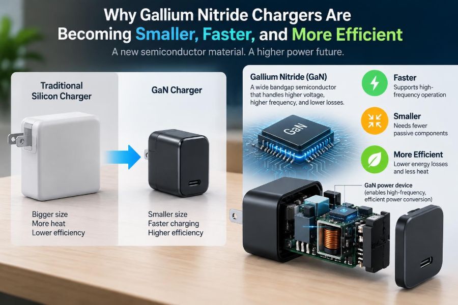 🔋 Why Gallium Nitride Chargers Are Becoming Smaller, Faster, and More Efficient