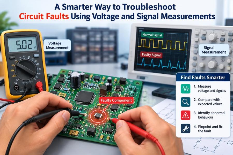 🔌 A Smarter Way to Troubleshoot Circuit Faults Using Voltage and Signal Measurements