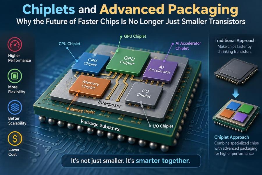 ๐ฌ Chiplets and Advanced Packaging: Why the Future of Faster Chips Is No Longer Just Smaller Transistors