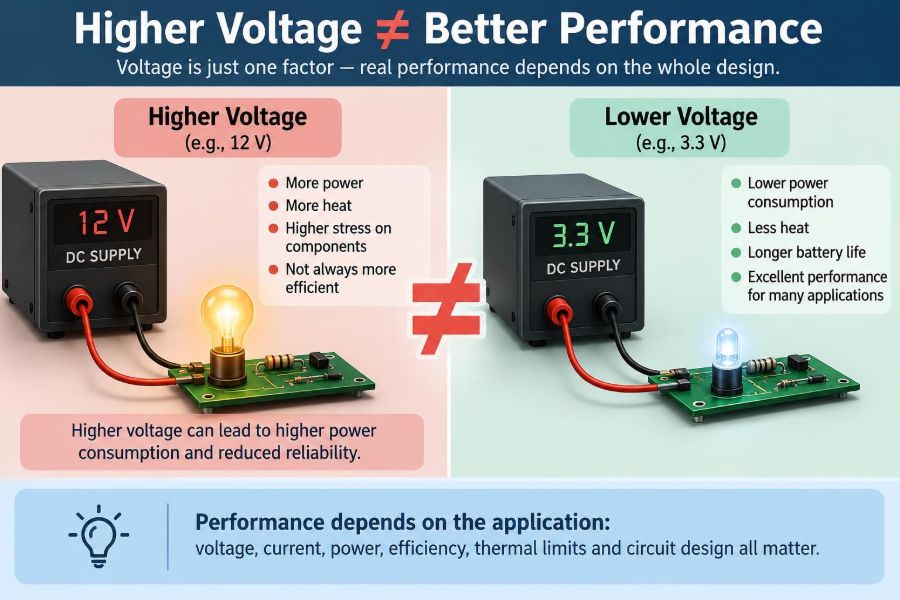 🔌 Debunking the Myth That Higher Voltage Always Means Better Electronic Performance