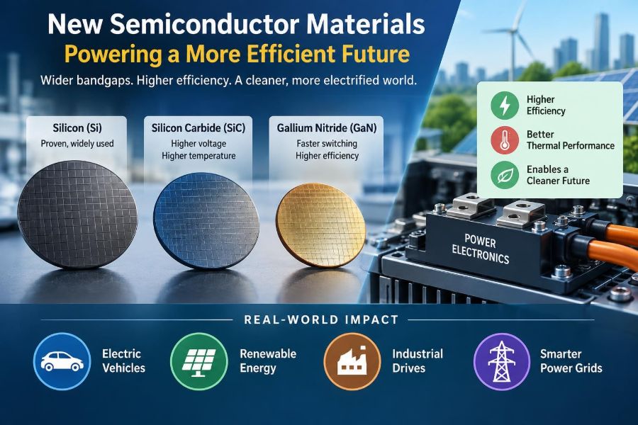 🔌 Discoveries in Semiconductor Materials That Are Changing Power Electronics