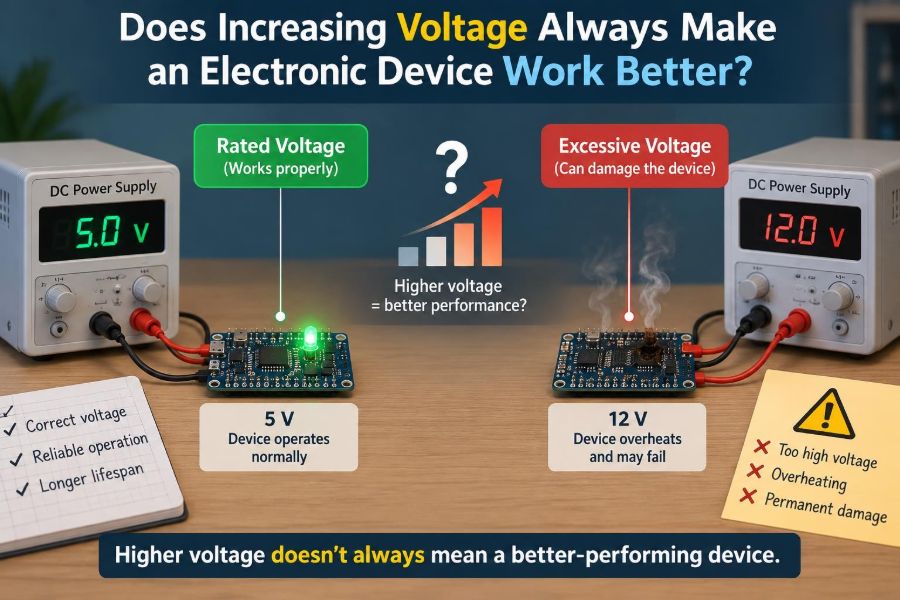 🔌 Does Increasing Voltage Always Make an Electronic Device Work Better?