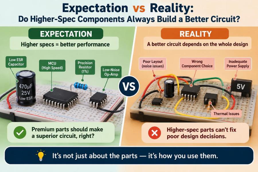 🔌 Expectation vs Reality: Do Higher-Spec Components Always Build a Better Circuit?