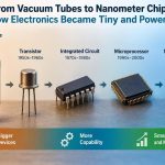 🔌 From Vacuum Tubes to Nanometer Chips: How Electronics Became Tiny and Powerful