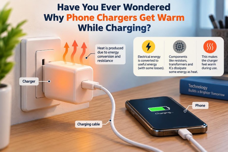 π Have You Ever Wondered Why Phone Chargers Get Warm While Charging?