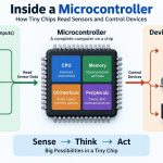 🔌 Inside a Microcontroller: How Tiny Chips Read Sensors and Control Devices