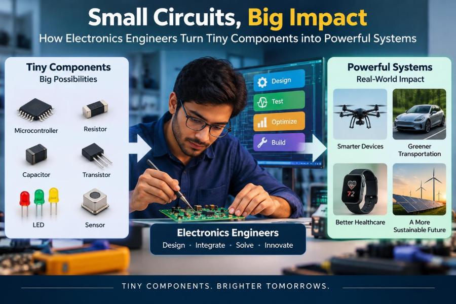 🔌 Small Circuits, Big Impact: How Electronics Engineers Turn Tiny Components into Powerful Systems