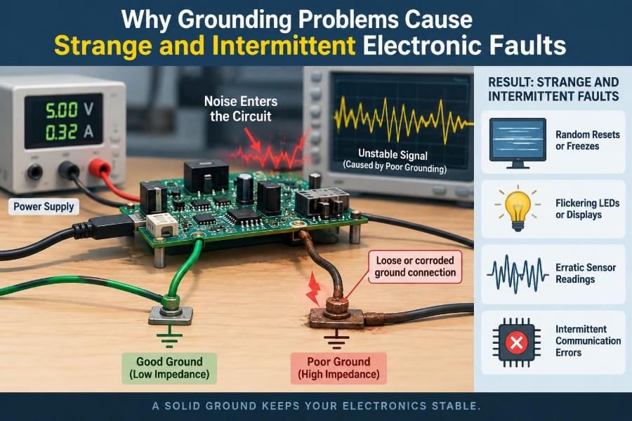 🔌 Why Grounding Problems Cause Strange and Intermittent Electronic Faults